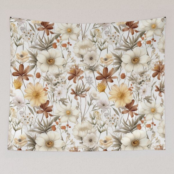 Item preview, Neutral Wildflowers Meadow designed and sold by Magnuna.