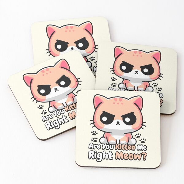 Item preview, Are You Kidding Me Right Meow! Cute Cat Pun designed and sold by PMCreative.