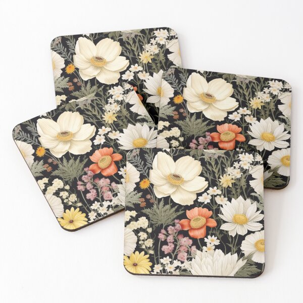 Item preview, Neutral Wildflowers Meadow designed and sold by Magnuna.