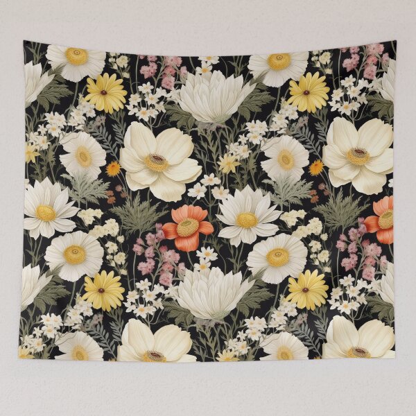 Item preview, Neutral Wildflowers Meadow designed and sold by Magnuna.
