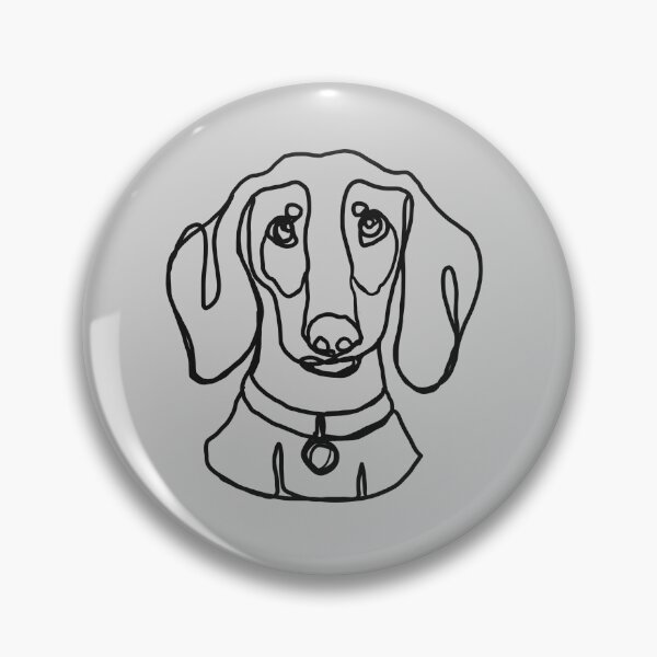 Item preview, Dachshund One Line Art designed and sold by DrawesomeStudio.