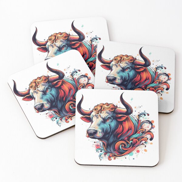 Item preview, Strong, colorful and stylish bull designed and sold by Marcoshop10.