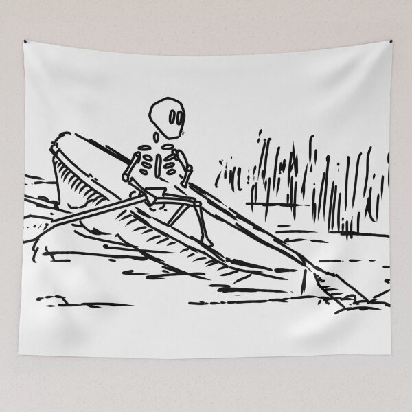 Item preview, #027 Skeleton Canoeing  designed and sold by Jasmine Froley.