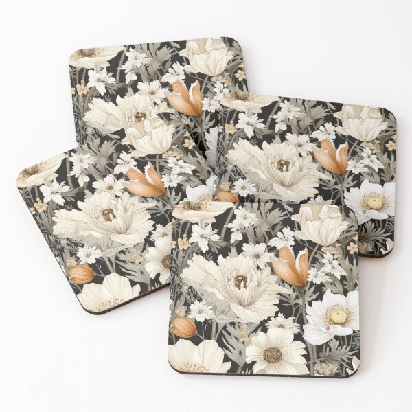 Item preview, Neutral Wildflowers Meadow designed and sold by Magnuna.