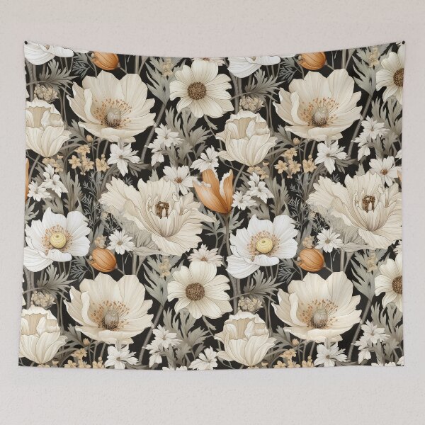 Item preview, Neutral Wildflowers Meadow designed and sold by Magnuna.