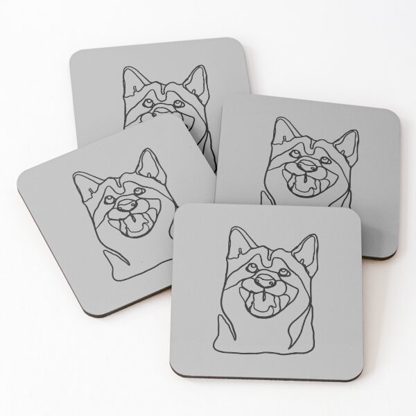 Item preview, Husky Shiba One Line Art designed and sold by DrawesomeStudio.