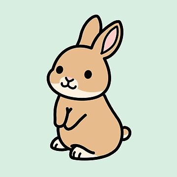 Artwork thumbnail, Brown Bunny by littlemandyart