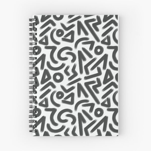 Item preview, Patrón geométrico abstracto grunge sin costuras, ilustración de pincel de tinta audaz, álbum de recortes de papel de garabato, líneas blancas sobre fondo negro designed and sold by GorXena.