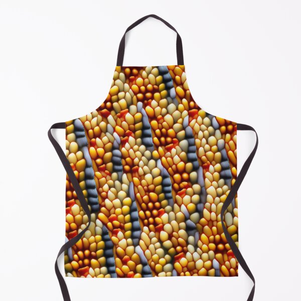 Item preview, fantasy pattern yellow colorful circles lines surfaces corn kernel designed and sold by G-M-Designs.