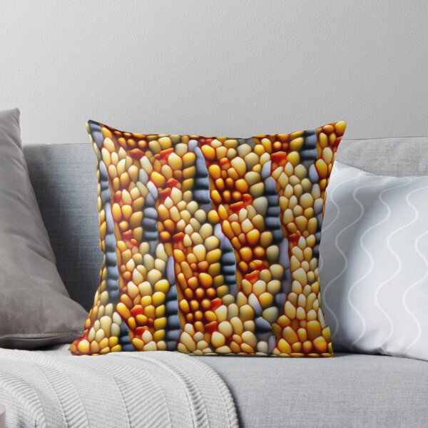 Item preview, fantasy pattern yellow colorful circles lines surfaces corn kernel designed and sold by G-M-Designs.