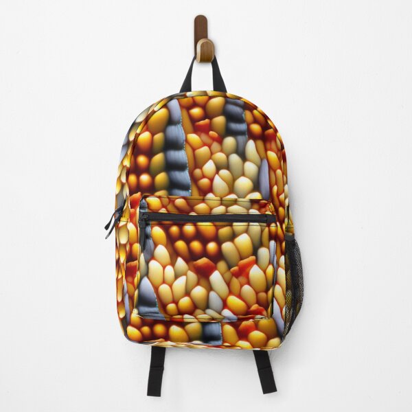 Item preview, fantasy pattern yellow colorful circles lines surfaces corn kernel designed and sold by G-M-Designs.
