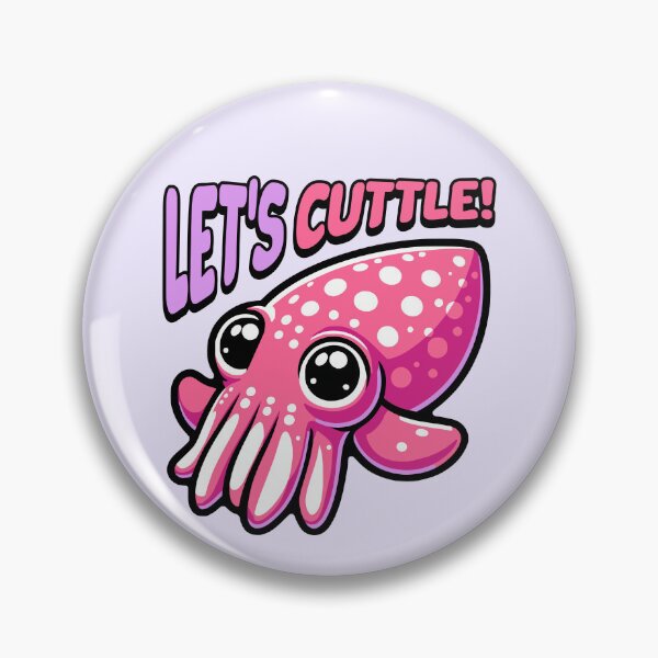 Item preview, Let's Cuttle! Cute Cuttle Fish Pun designed and sold by PMCreative.