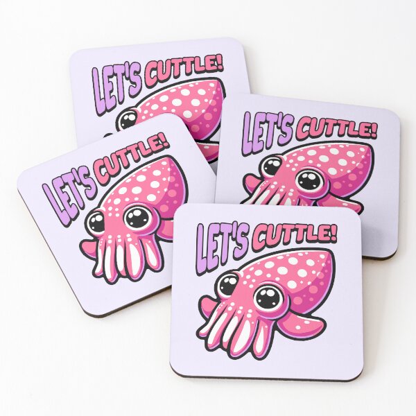 Item preview, Let's Cuttle! Cute Cuttle Fish Pun designed and sold by PMCreative.