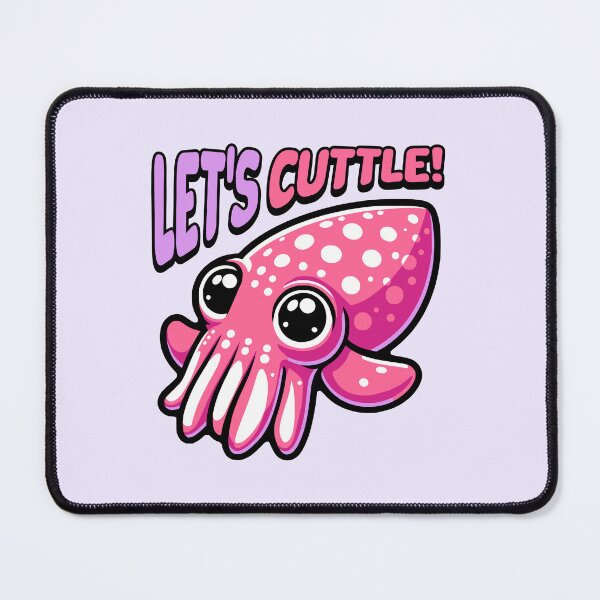 Item preview, Let's Cuttle! Cute Cuttle Fish Pun designed and sold by PMCreative.