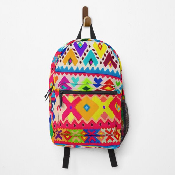 Item preview, Bright multicolor embroidery geometric folk art dopamine dressing designed and sold by T-Mex.
