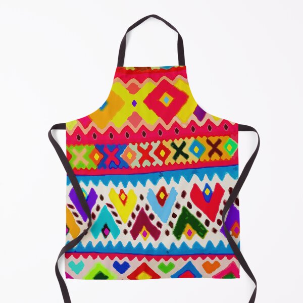 Item preview, Bright multicolor embroidery geometric folk art dopamine dressing designed and sold by T-Mex.