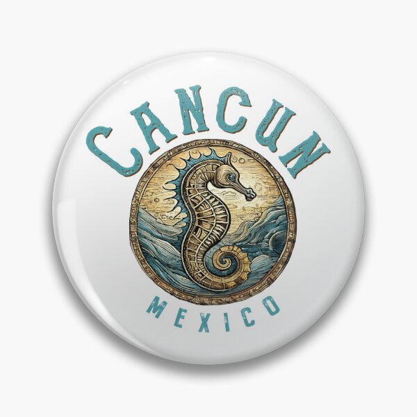 Item preview, Cancun Mexico Vintage Seahorse Nautical Design designed and sold by Futurebeachbum.