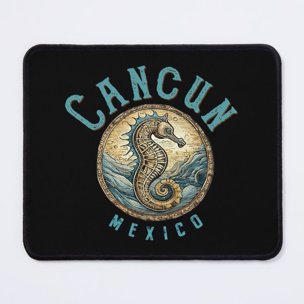 Item preview, Cancun Mexico Vintage Seahorse Nautical Design designed and sold by Futurebeachbum.