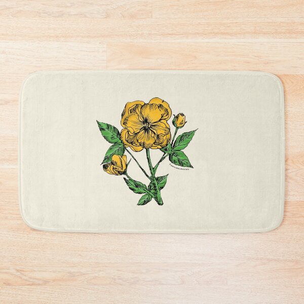 Item preview, Yellow Pompon Rose Bloom Semi-Double 8-15 Petals In 2 Rows designed and sold by Rachael Taylor.