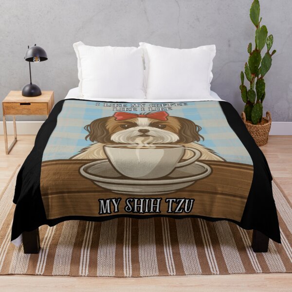 Item preview, I like my coffee like I like my shih tzu designed and sold by Imagin8Graphic.
