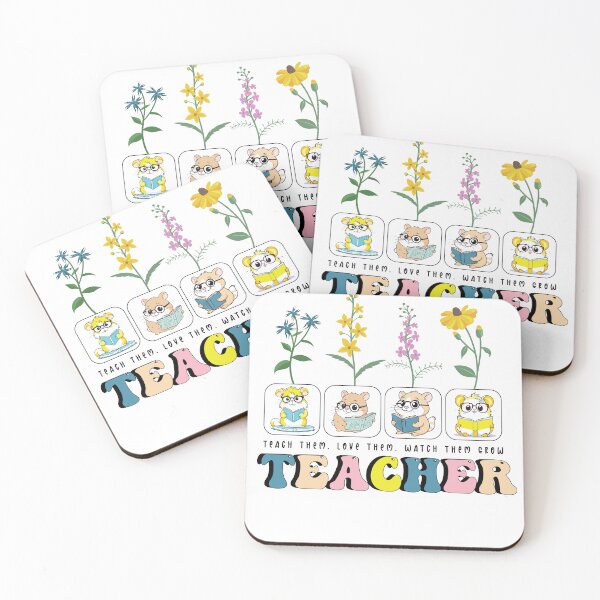 Item preview, Wildflower Teacher Shirt, Cute Teacher Tee, Groovy Hamster Educator Tee shirt - Best Birthday Gift for Teacher, Funny & Unique Style!,  designed and sold by Natural-glow.