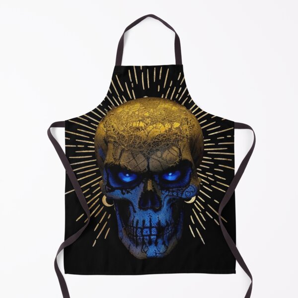 Item preview, BLUE - GOLD SKULL designed and sold by inarausch2023.