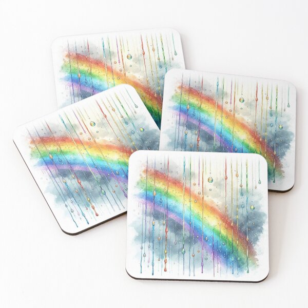 Item preview, Rainbow raindrops designed and sold by Vkinsify.