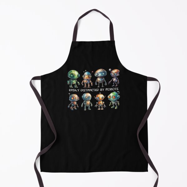 Item preview, Easily Distracted by Robots designed and sold by Propeller Cap, LLC.