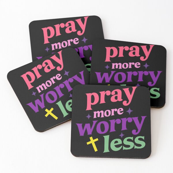Item preview, Pray more worry less designed and sold by WideIsTheGate.