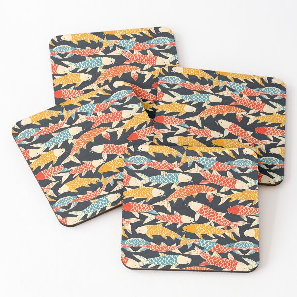 Item preview, Colorful Coy Fish Pattern designed and sold by ArtbyAiGallery.