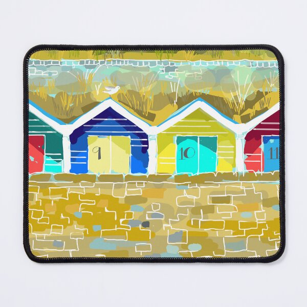 Item preview, Barrybados Beach Huts Summertime Art designed and sold by HarpersArts.