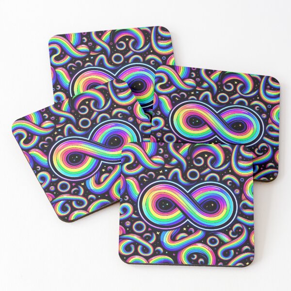 Item preview, Rainbow infinity pattern designed and sold by Vkinsify.