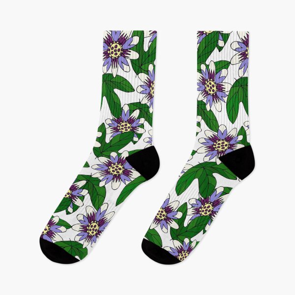 Item preview, Passionflower. Flowers and leaves in a seamless pattern designed and sold by Eridanka.