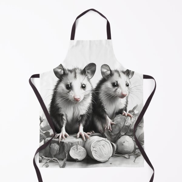 Item preview, Black and White Opossum Pencil Drawing designed and sold by Pencil-Art.