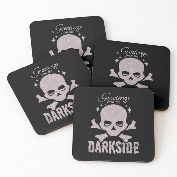 Item preview, Greetings From The Darkside Grunge Skull and Crossbones designed and sold by ObsidianDaz.