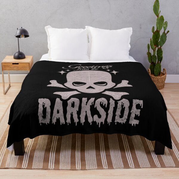 Item preview, Greetings From The Darkside Grunge Skull and Crossbones designed and sold by ObsidianDaz.