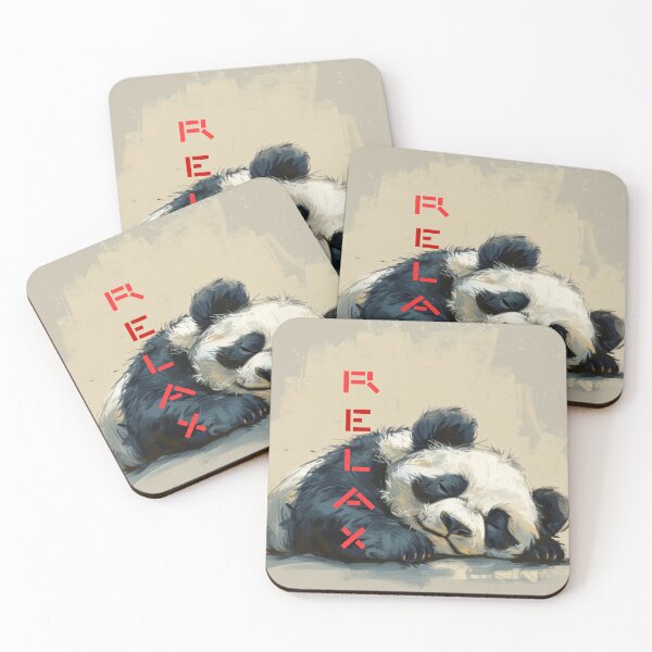 Item preview, Peaceful Panda Siesta Tee, Sleeping Bamboo Bears Gift, Lazy Bear Naptime designed and sold by Terry-Salsa.