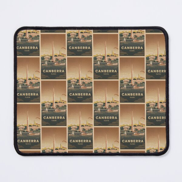 Item preview, Vintage Canberra - Retro travel poster for stylish Australia decoration designed and sold by pod24.