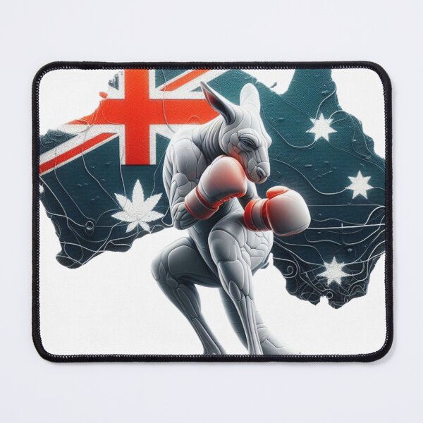 Item preview, boxing kangaroo outback Australia futuristic designed and sold by Martial-Art-23.