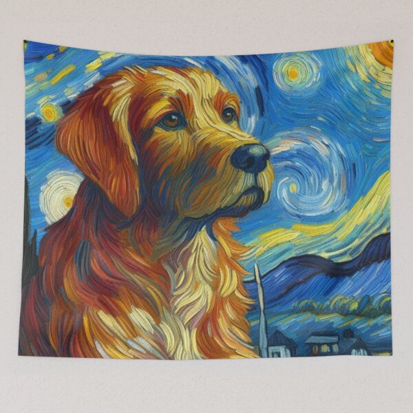 Item preview, dog van gogh designed and sold by tipitoes.