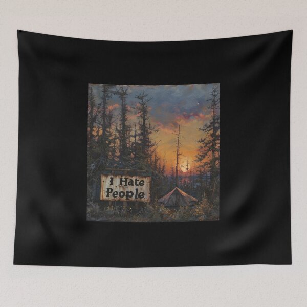 Item preview, I Hate People. I Love Adventure. Camping Time designed and sold by elnexshop.