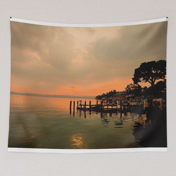 Item preview, Super Silhouetted Sirmione Sunset designed and sold by Violaman.