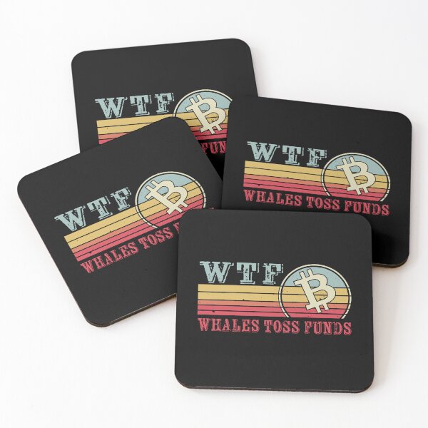 Item preview, WTF Whales Toss Funds - Funny Crypto designed and sold by Mobius Spot Collective.