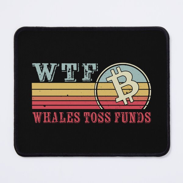 Item preview, WTF Whales Toss Funds - Funny Crypto designed and sold by Mobius Spot Collective.