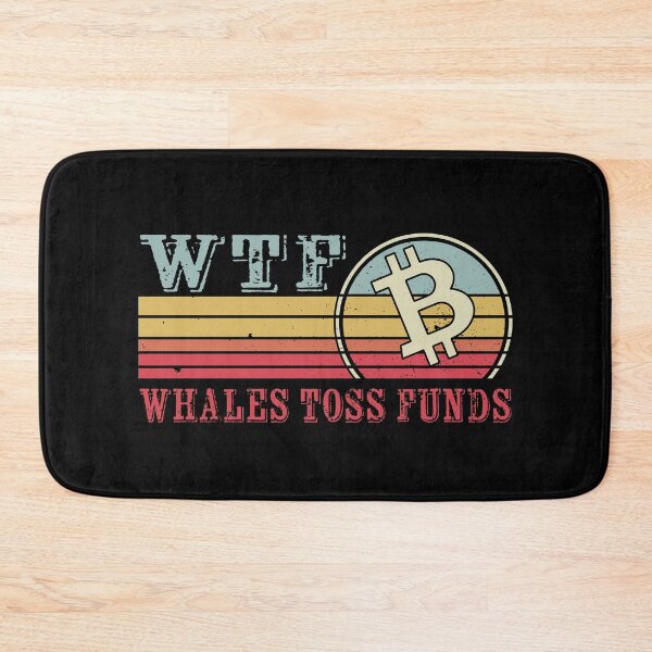 Item preview, WTF Whales Toss Funds - Funny Crypto designed and sold by Mobius Spot Collective.