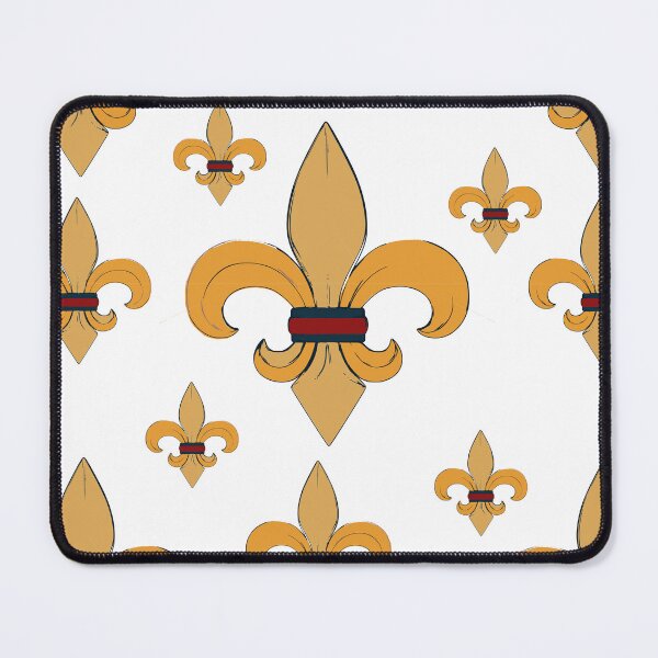 Item preview, Fleur de lis Gold, Blue, and Red Ring Pattern designed and sold by GreyMoonForest.