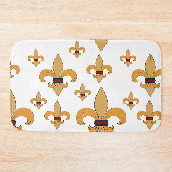 Item preview, Fleur de lis Gold, Blue, and Red Ring Pattern designed and sold by GreyMoonForest.