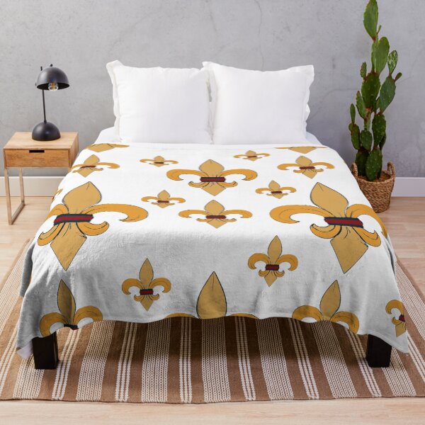 Item preview, Fleur de lis Gold, Blue, and Red Ring Pattern designed and sold by GreyMoonForest.