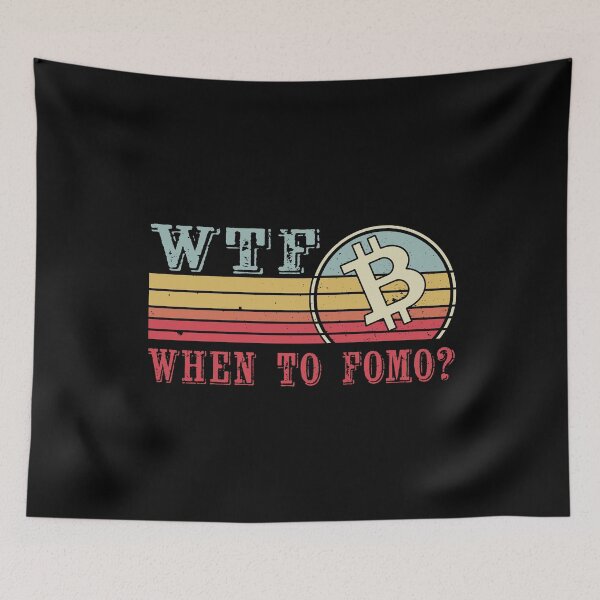 Item preview, WTF When To Fomo? - Funny Crypto Colour designed and sold by Mobius Spot Collective.
