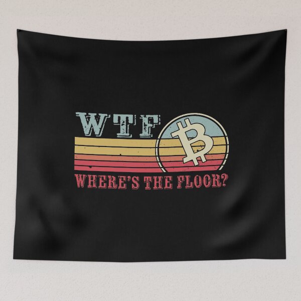 Item preview, WTF Where's The Floor? - Funny Crypto Colour designed and sold by Mobius Spot Collective.